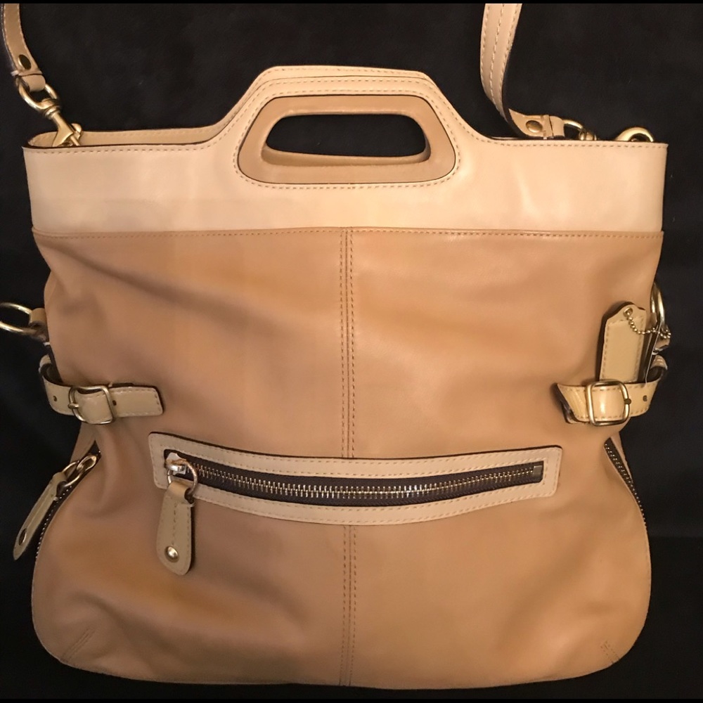 A Leather Coach bag. Great for anytime. Like new